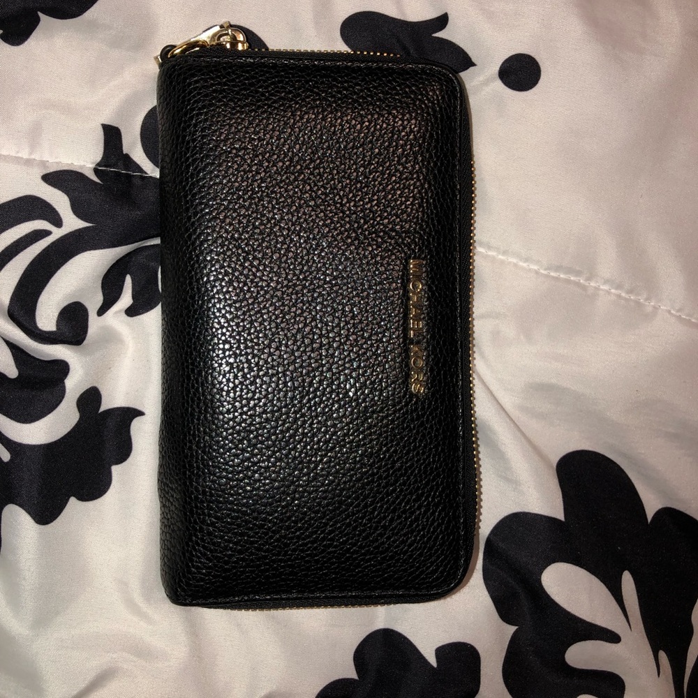 Black Leather Michael Kors Wallet
